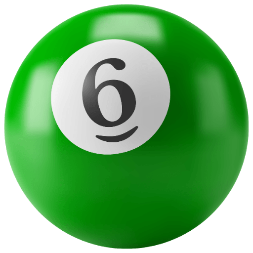 Green billiard ball for league pool play